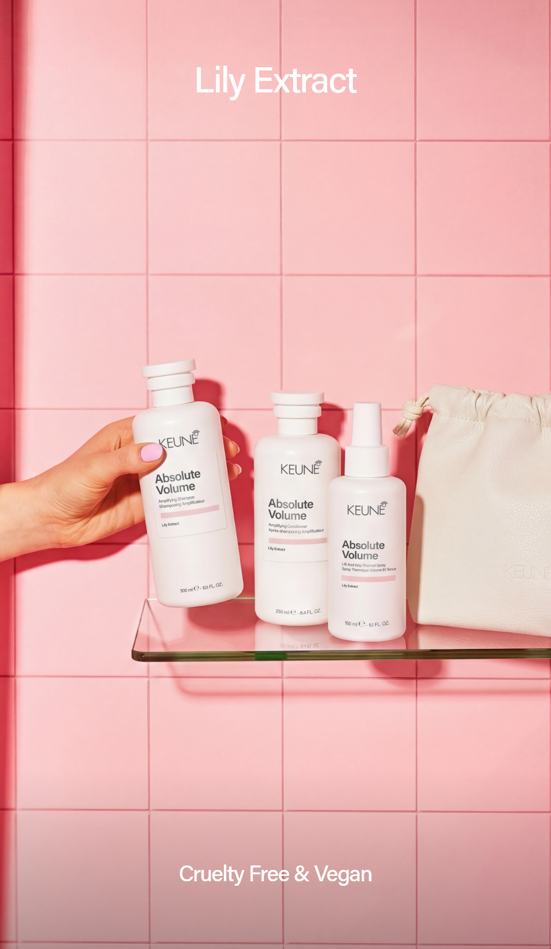 Keune Absolute Volume Lift and Grip Spray: Steigert sofort dein Haarvolumen, bietet flexiblen Halt und ein schwereloses Gefühl. Bietet Hitzeschutz und verbessert die Bewegung