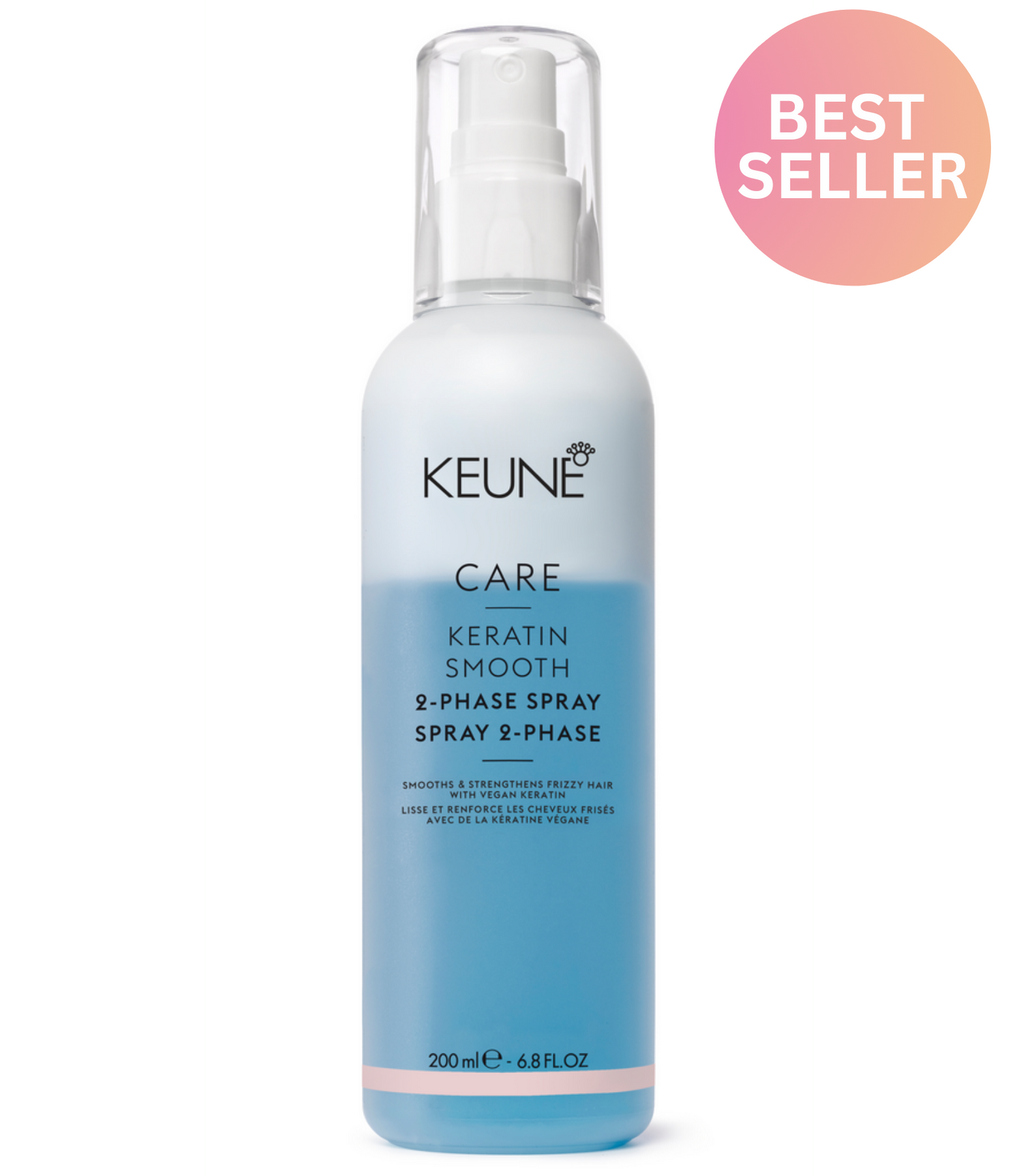 Erkunde den CARE KERATIN SMOOTH 2-PHASEN SPRAY - Dein Ticket zu geschmeidigem, glänzendem Haar! Effektiver Conditioner und Anti-Frizz-Problembehebung für sofortige Wirkung. Keune.ch.