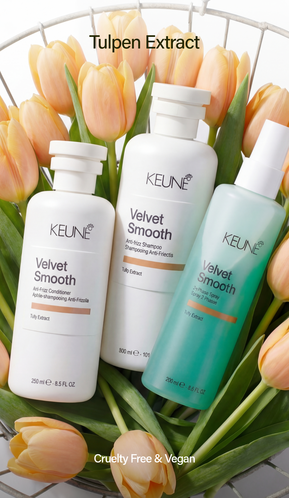 Keune Velvet Smooth Conditioner: Reich an Antioxidantien, dieses Haarprodukt bekämpft Frizz und Haarbruch, und hinterlässt Dein Haar glatt und leicht frisierbar.