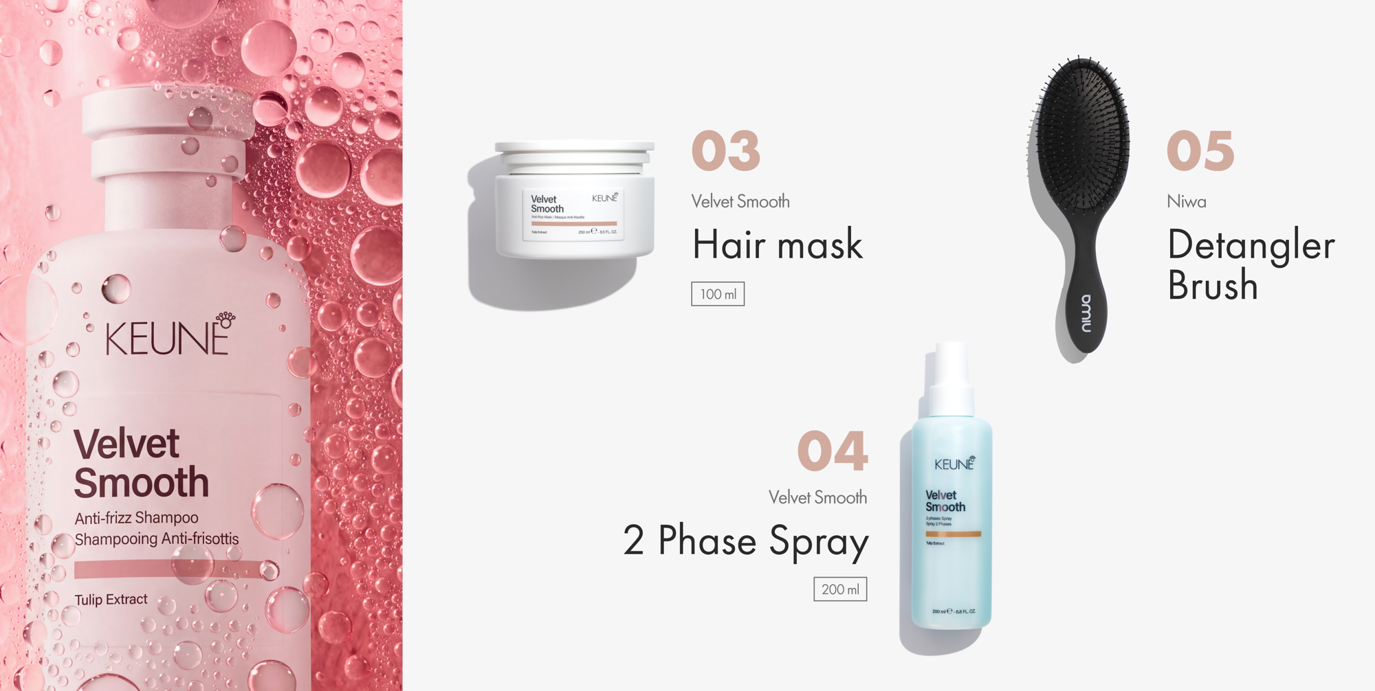  les Smooth Control Set de Keune  pour des cheveux lisses et soyeux